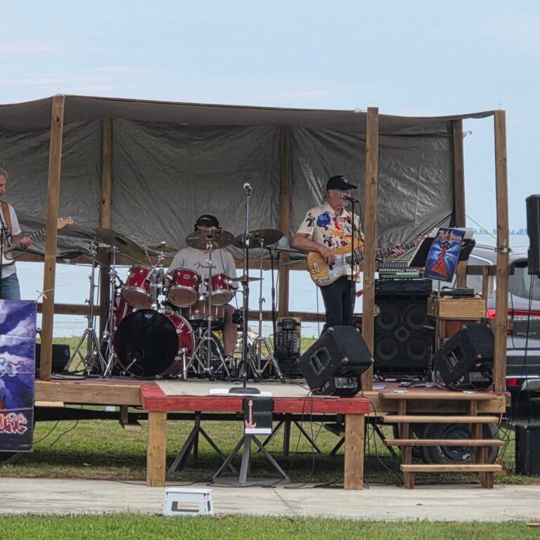 Rockhouse Band performing at Long Point Bay
